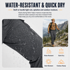 MASKERT Mens Hiking Pants Lightweight Cargo Pants Quick Dry Water Resistant Stretchy Straight Leg Travel Pant