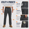 MASKERT Mens Hiking Pants Lightweight Cargo Pants Quick Dry Water Resistant Stretchy Straight Leg Travel Pant