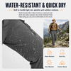 MASKERT Mens Hiking Pants Lightweight Cargo Pants Quick Dry Water Resistant Stretchy Straight Leg Travel Pant