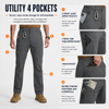 MASKERT Mens Hiking Pants Lightweight Cargo Pants Quick Dry Water Resistant Stretchy Straight Leg Travel Pant