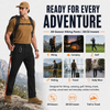 MASKERT Mens Hiking Pants Lightweight Cargo Pants Quick Dry Water Resistant Stretchy Straight Leg Travel Pant
