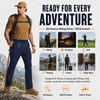 MASKERT Mens Hiking Pants Lightweight Cargo Pants Quick Dry Water Resistant Stretchy Straight Leg Travel Pant