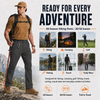 MASKERT Mens Hiking Pants Lightweight Cargo Pants Quick Dry Water Resistant Stretchy Straight Leg Travel Pant