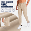 MASKERT Men's Casual Pants Joggers – Lightweight,3 Pockets,Slim Fit,Soft & Stretchy Tapered Business Dress Trousers