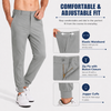 MASKERT Men's Casual Pants Joggers – Lightweight,3 Pockets,Slim Fit,Soft & Stretchy Tapered Business Dress Trousers