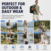 MASKERT Men's Hiking Cargo Shorts with Pockets Work Shorts | 9 Inch, Elastic Waistband, Water Resistant, Sun Protection, Quick Dry, Travel, Casual, Fishing