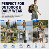 MASKERT Men's Hiking Cargo Shorts with Pockets Work Shorts | 9 Inch, Elastic Waistband, Water Resistant, Sun Protection, Quick Dry, Travel, Casual, Fishing