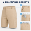 MASKERT Men's Golf Shorts 9 Inch, Quick Dry Stretch Casual Shorts with UPF 50+ Sun Protection, Lightweight Outdoor Athletic Shorts with Zipper Pocket for Golf Hiking