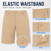 MASKERT Men's Golf Shorts 9 Inch, Quick Dry Stretch Casual Shorts with UPF 50+ Sun Protection, Lightweight Outdoor Athletic Shorts with Zipper Pocket for Golf Hiking