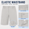 MASKERT Men's Golf Shorts 9 Inch, Quick Dry Stretch Casual Shorts with UPF 50+ Sun Protection, Lightweight Outdoor Athletic Shorts with Zipper Pocket for Golf Hiking