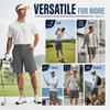 MASKERT Men's Golf Shorts 9 Inch, Quick Dry Stretch Casual Shorts with UPF 50+ Sun Protection, Lightweight Outdoor Athletic Shorts with Zipper Pocket for Golf Hiking
