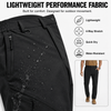 YAPPO Men's Lightweight Hiking Pants, Quick-Dry 4-Way Stretch Water-Resistant Outdoor Work Pants with 4 Pockets