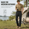 YAPPO Men's Lightweight Hiking Pants, Quick-Dry 4-Way Stretch Water-Resistant Outdoor Work Pants with 4 Pockets