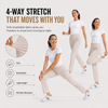 MASKERT Women's Stretchy Casual Pants, High Waisted Ankle Pants with 4 Pockets, Lightweight Travel Work Pants for Women, Business Casual Pants for Office and Golf