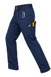 YAPPO Men's Work Pants, Water-Resistant Stretch Hiking Cargo Pants with 9 Pockets - Navy Blue