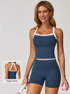 Colorblock Spaghetti Strap Tank & Short set