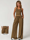 EaseSculpt Drawstring Waist Straight-Leg Casual Sport Pants