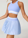 Colorblock Sculpt Active Pleated Skirt