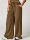 EaseSculpt Drawstring Waist Straight-Leg Casual Sport Pants