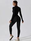 CloudWeave Long Sleeve Jumpsuit 26" - MASKERT - Black / S