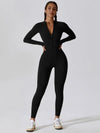 CloudWeave Long Sleeve Jumpsuit 26" - MASKERT - Black / S