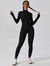 CloudWeave Long Sleeve Jumpsuit 26" - MASKERT - Black / S