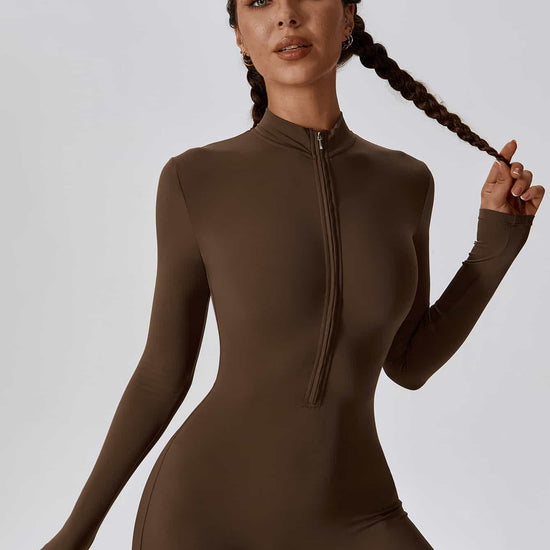 CloudWeave Long Sleeve Jumpsuit 26" - MASKERT - Black / S