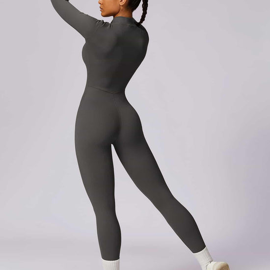 CloudWeave Long Sleeve Jumpsuit 26" - MASKERT - Black / S