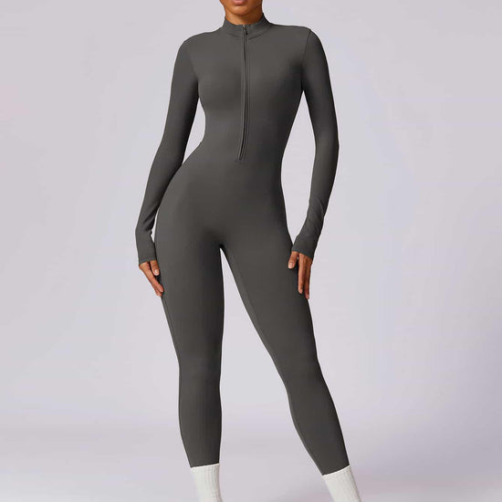 CloudWeave Long Sleeve Jumpsuit 26" - MASKERT - Black / S