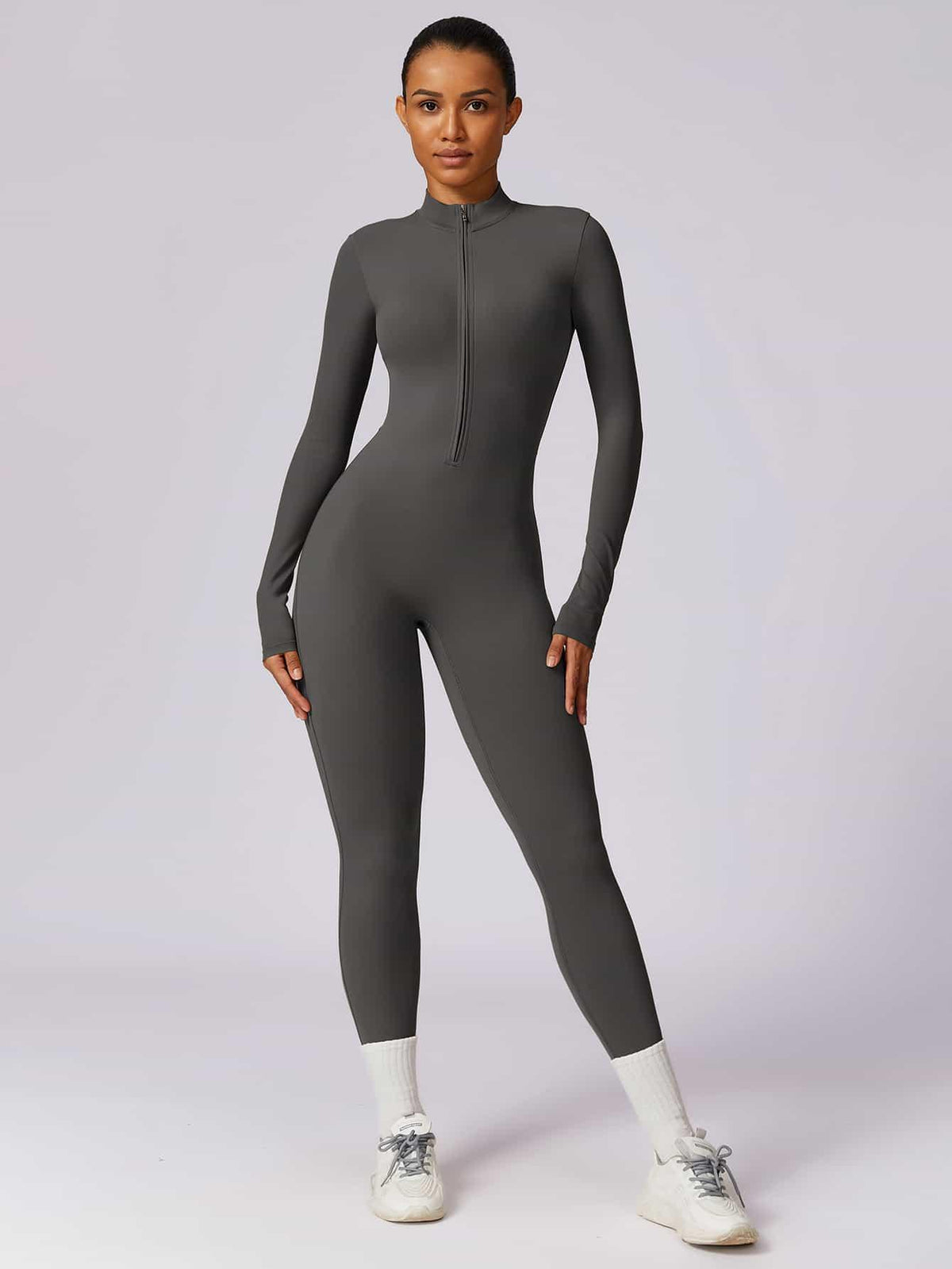 CloudWeave Long Sleeve Jumpsuit 26" - MASKERT - Black / S