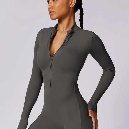 CloudWeave Long Sleeve Jumpsuit 26" - MASKERT - Black / S