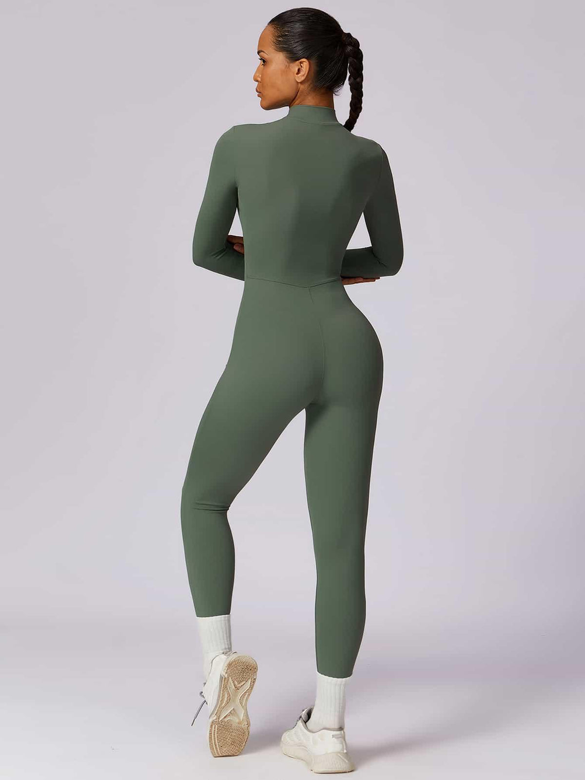 CloudWeave Long Sleeve Jumpsuit 26" - MASKERT - Black / S