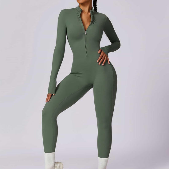 CloudWeave Long Sleeve Jumpsuit 26" - MASKERT - Black / S