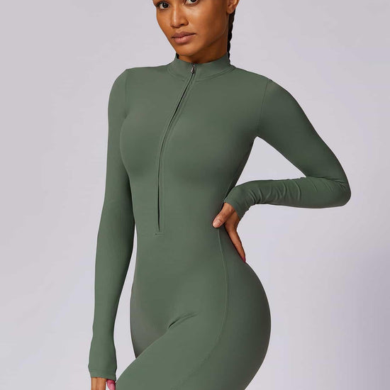 CloudWeave Long Sleeve Jumpsuit 26" - MASKERT - Black / S