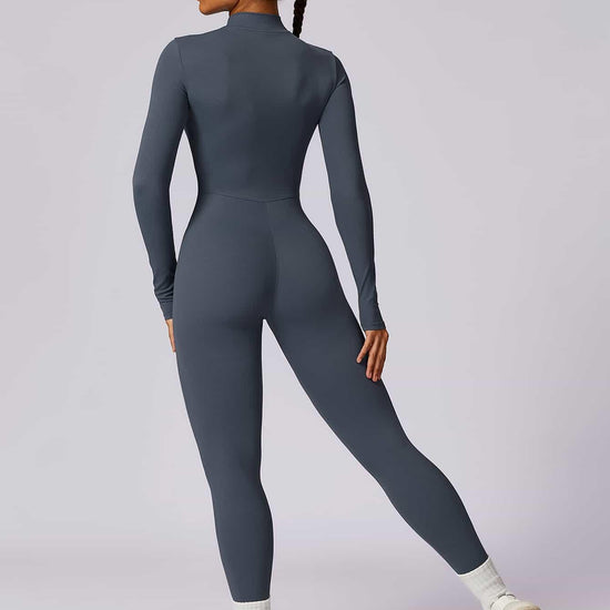 CloudWeave Long Sleeve Jumpsuit 26" - MASKERT - Black / S