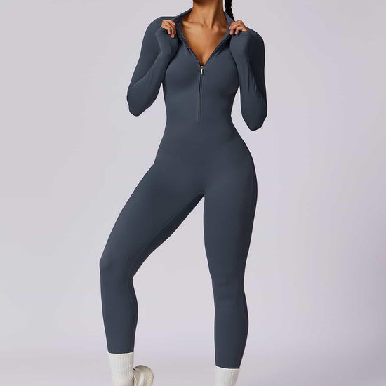 CloudWeave Long Sleeve Jumpsuit 26" - MASKERT - Black / S