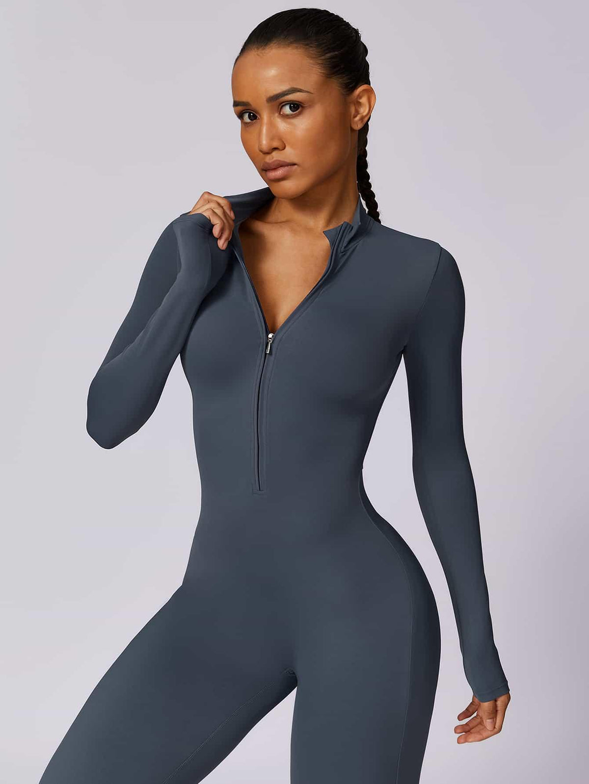 CloudWeave Long Sleeve Jumpsuit 26" - MASKERT - Black / S