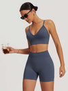 Maskert AirSoft Seamless Camisole Sports Two-Piece Set Urban Blue Top Front Detail