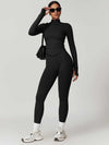 Maskert AirSoft Seamless Tight Fitting Long Sleeve Set Black Front