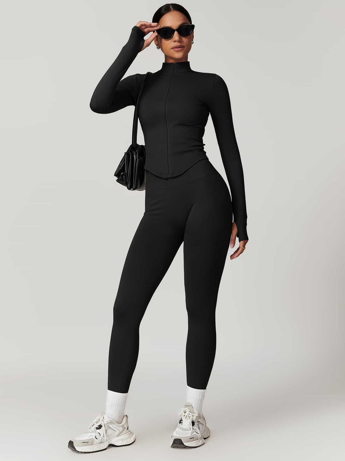 Maskert AirSoft Seamless Tight Fitting Long Sleeve Set Black Front