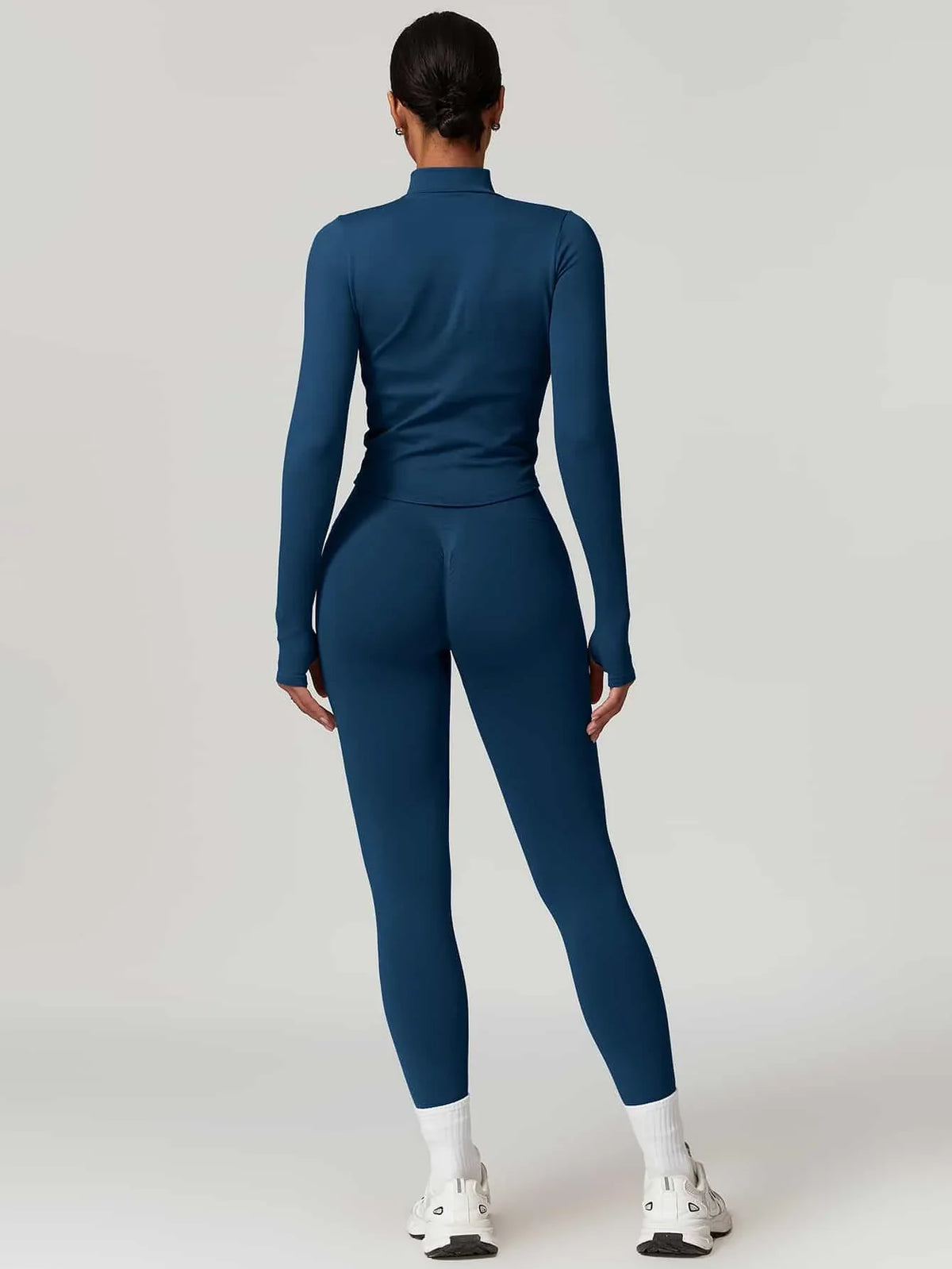Maskert AirSoft Seamless Tight Fitting Long Sleeve Set Midnight Blue Back