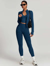 Maskert AirSoft Seamless Tight Fitting Long Sleeve Set Midnight Blue Front Pose 5