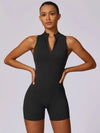 BodySculpt Sleeveless High Elasticity Jumpsuit 5'' - MASKERT - Midnight Blue / XS