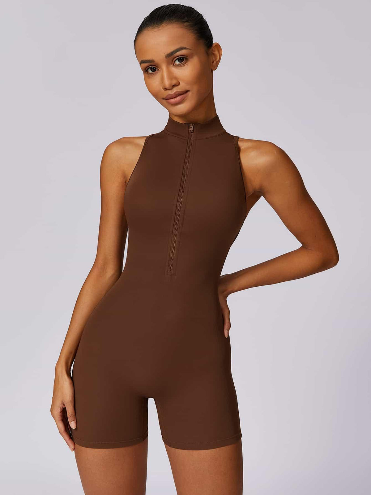 BodySculpt Sleeveless High Elasticity Jumpsuit 5'' - MASKERT - Midnight Blue / XS