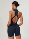 BodySculpt Sleeveless High Elasticity Jumpsuit 5'' - MASKERT - Midnight Blue / XS
