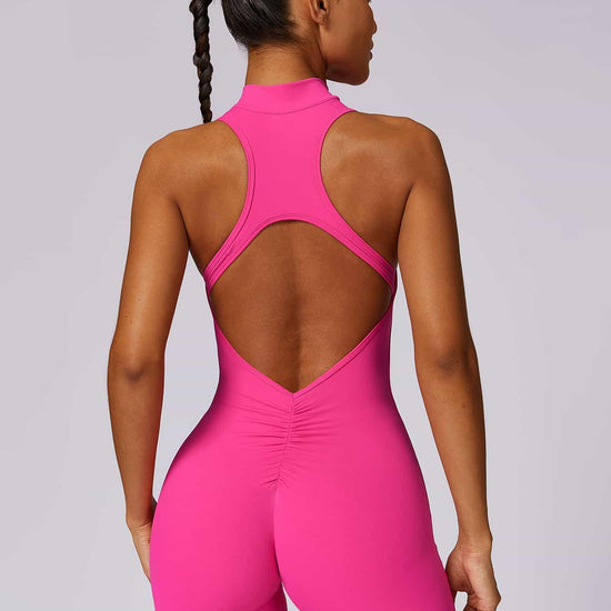 BodySculpt Sleeveless High Elasticity Jumpsuit 5'' - MASKERT - Midnight Blue / XS