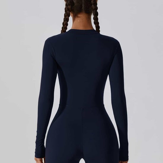 CloudWeave Long Sleeve Cropped Jumpsuit 5" - MASKERT - Oatmeal / S