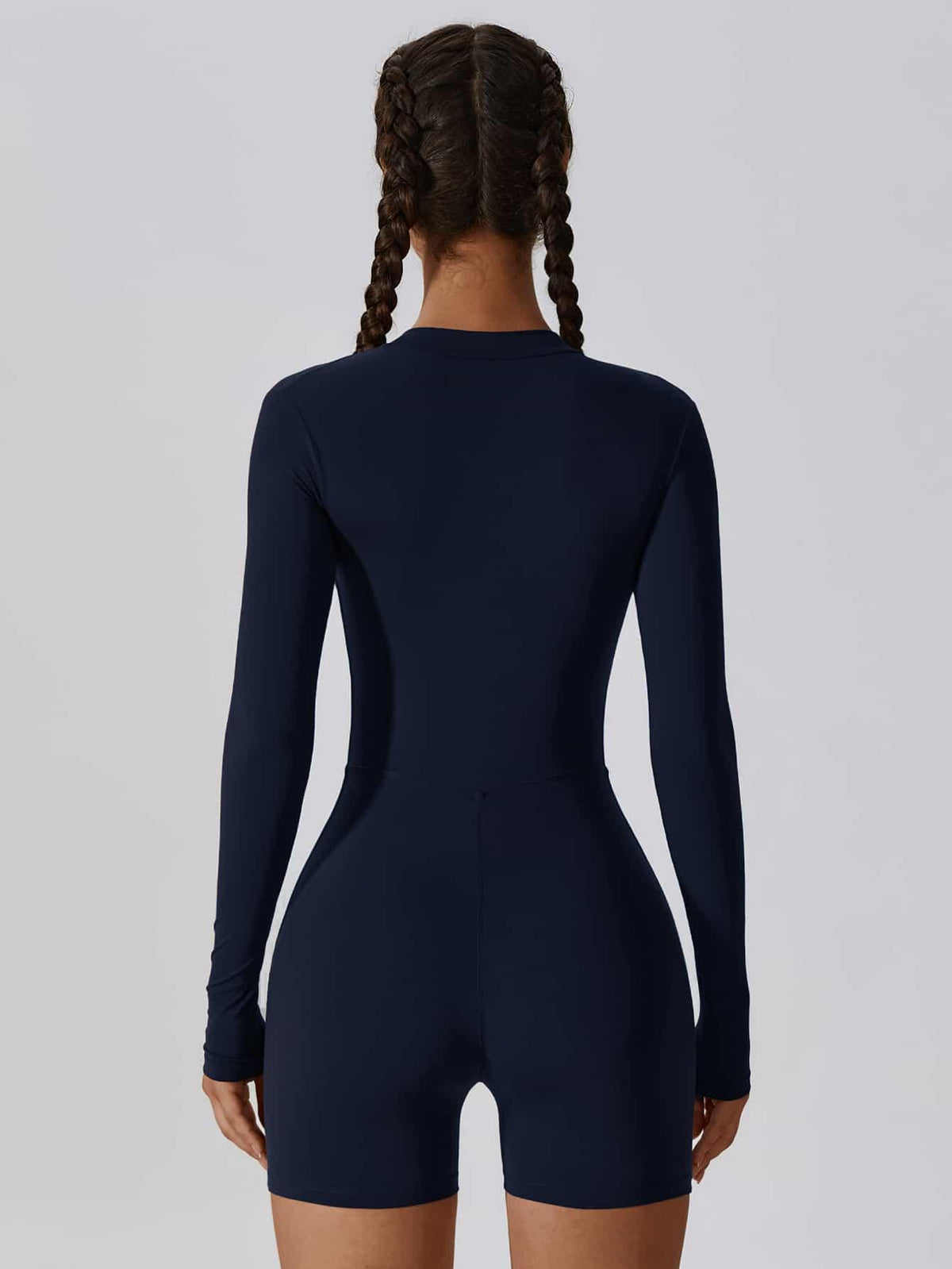 CloudWeave Long Sleeve Cropped Jumpsuit 5" - MASKERT - Oatmeal / S