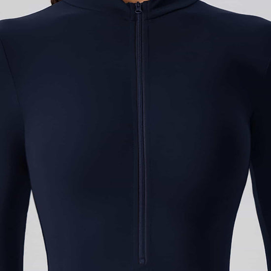 CloudWeave Long Sleeve Cropped Jumpsuit 5" - MASKERT - Oatmeal / S