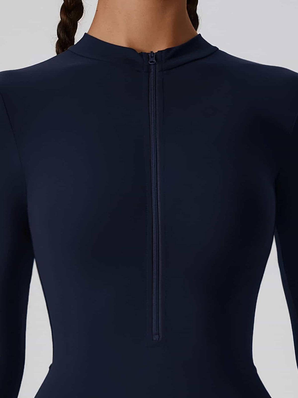 CloudWeave Long Sleeve Cropped Jumpsuit 5" - MASKERT - Oatmeal / S